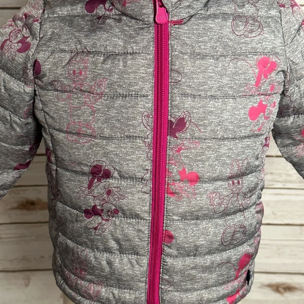 Disney x baby GAP ColdControl hooded puffer jacket Size 18-24M